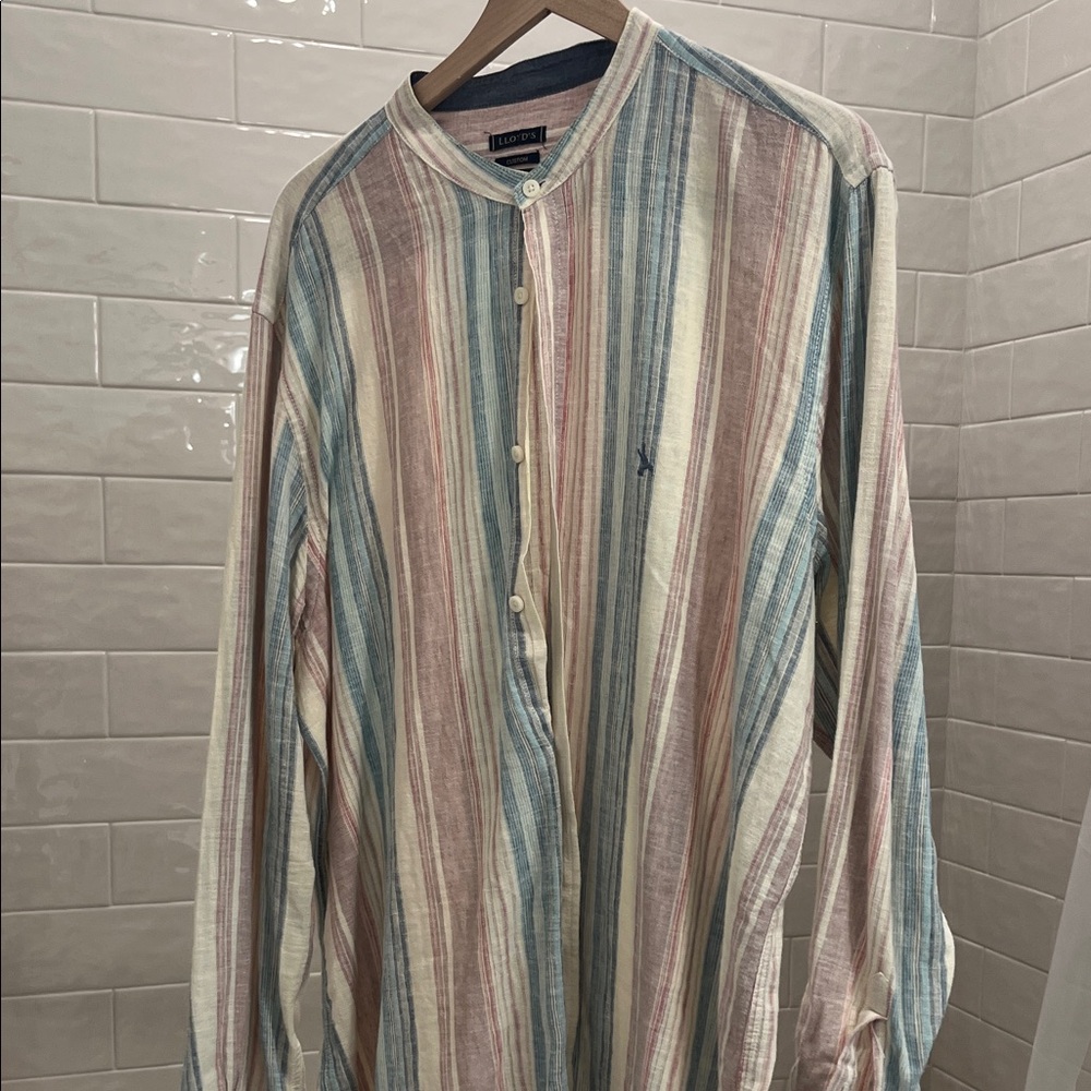 Striped Casual Button-Down Shirt